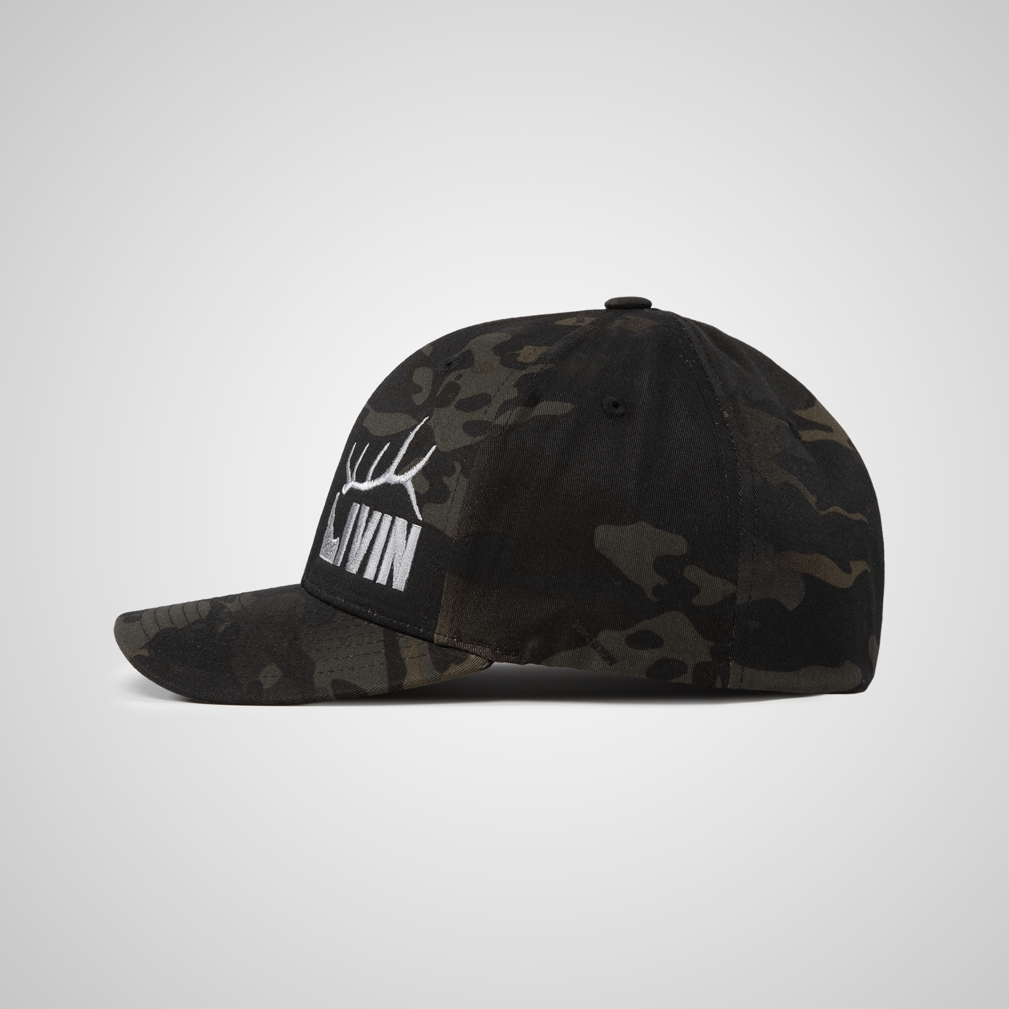 Elk Classic Flexfit Hat | Black Camo