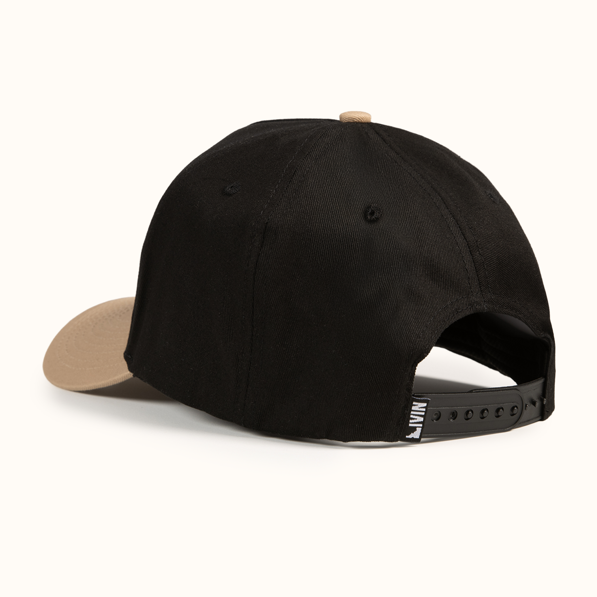Upside Down Retro Hat - Black/Khaki