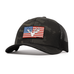 Elk Flag Multicam Trucker Hat