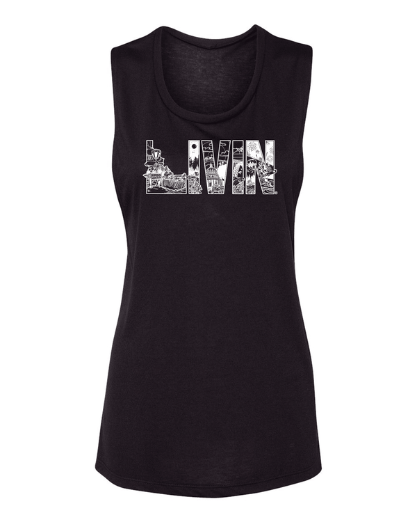 Women's Collage Muscle Tank