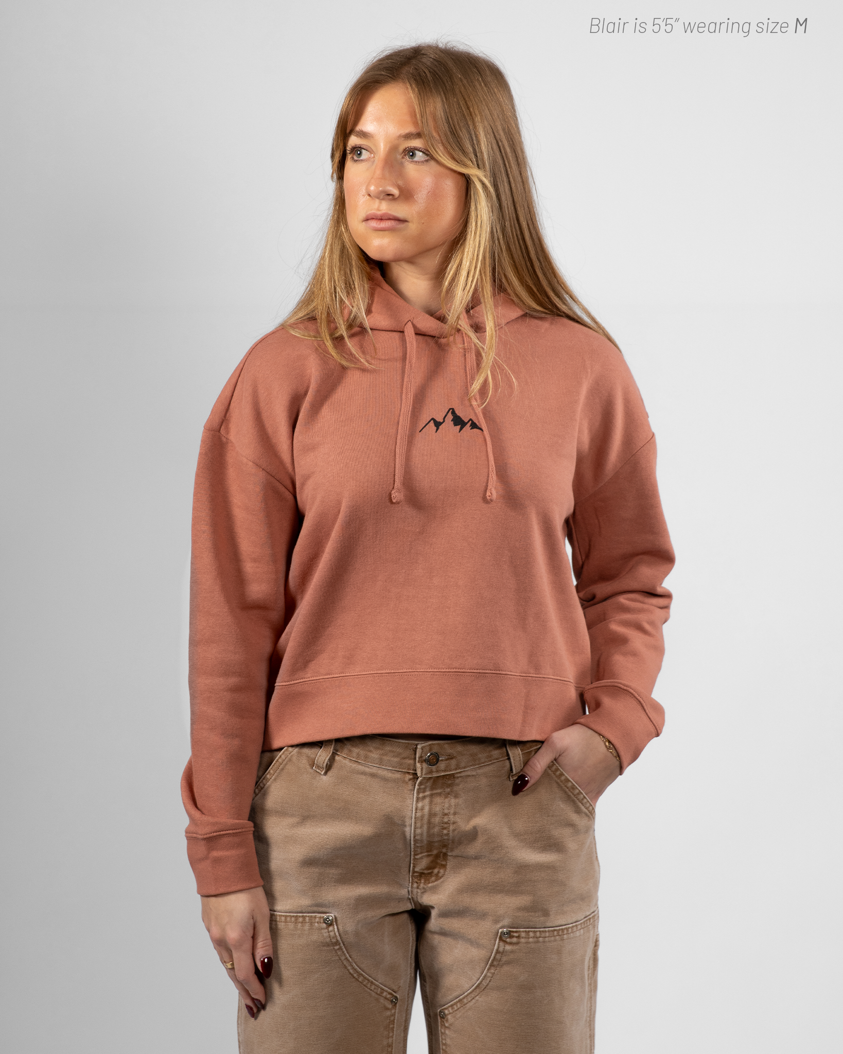 Womens Peaks Fleece Hoodie