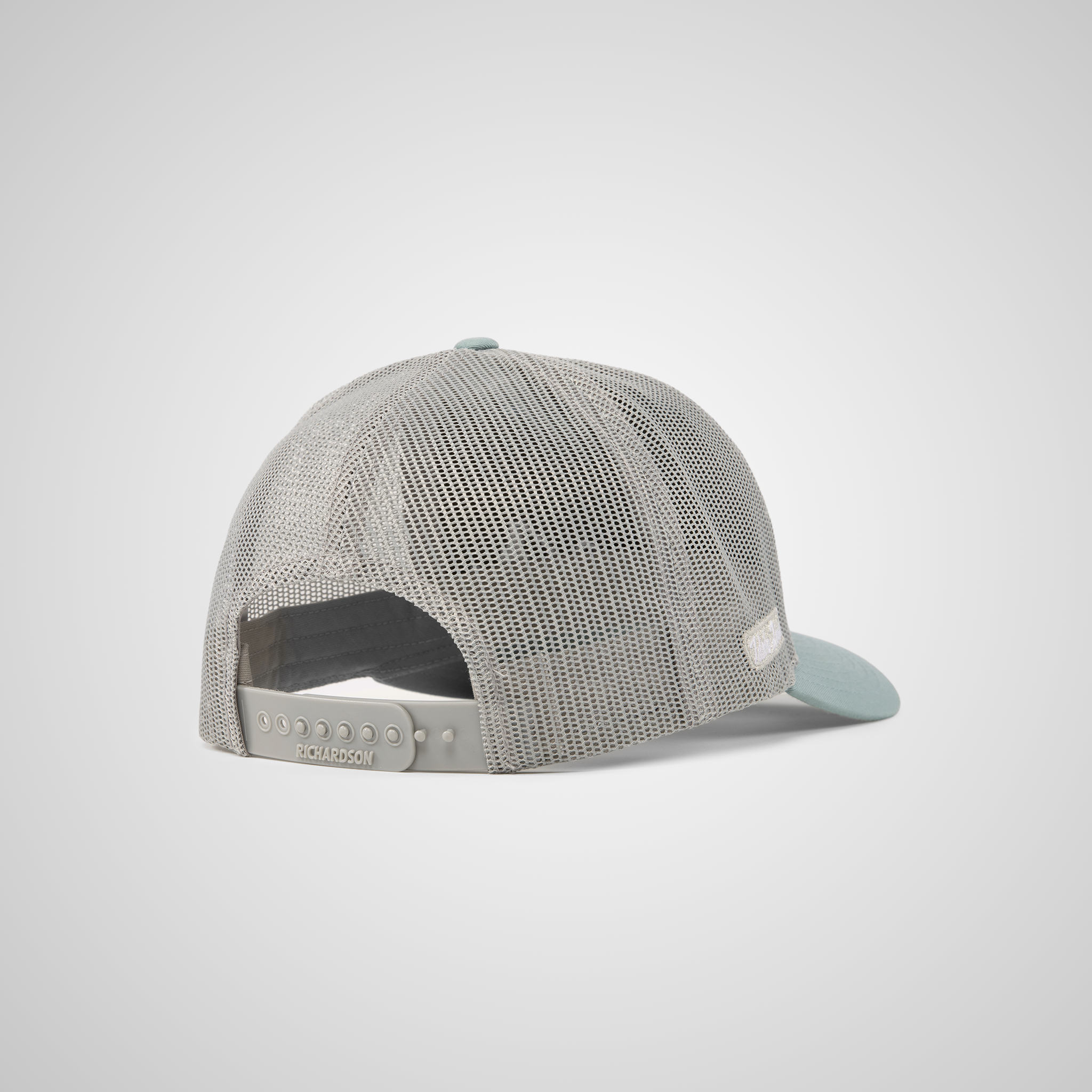 Low Profile Peak Trucker Hat | Smoke Blue/Aluminum
