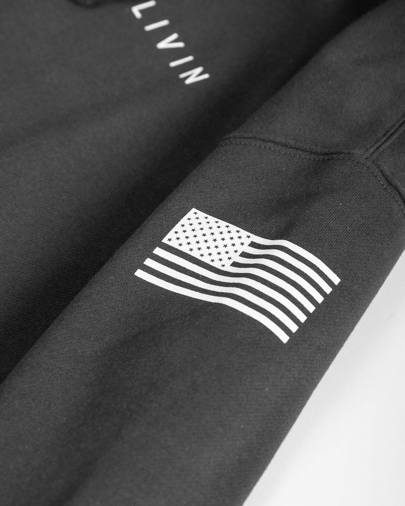 Unisex Branded Flag Heavyweight Hoodie | Asphalt