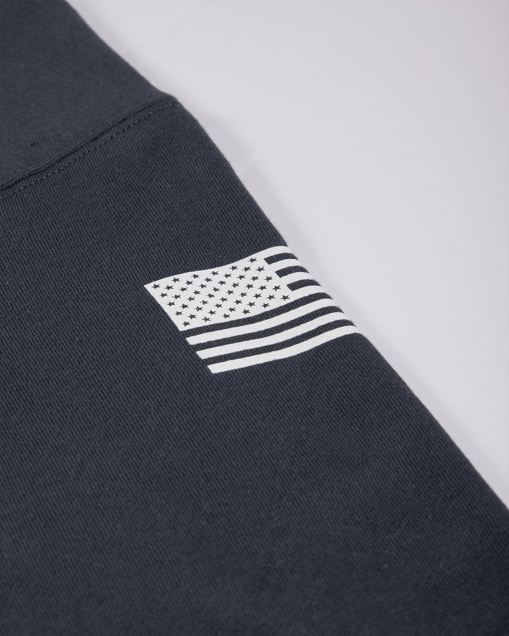 Unisex Branded Flag Heavyweight Hoodie | Slate Blue