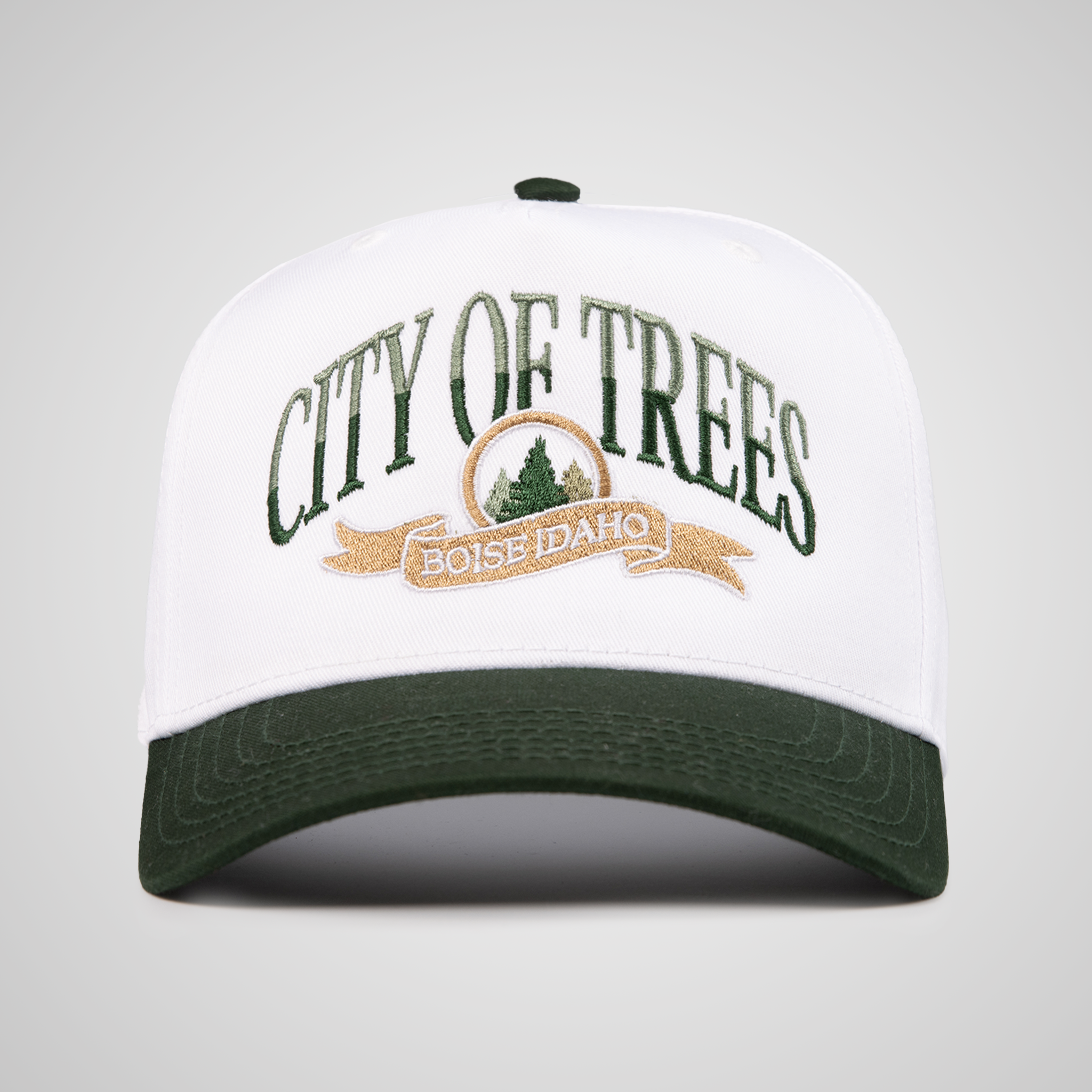 City Of Trees Ribbon Retro Hat