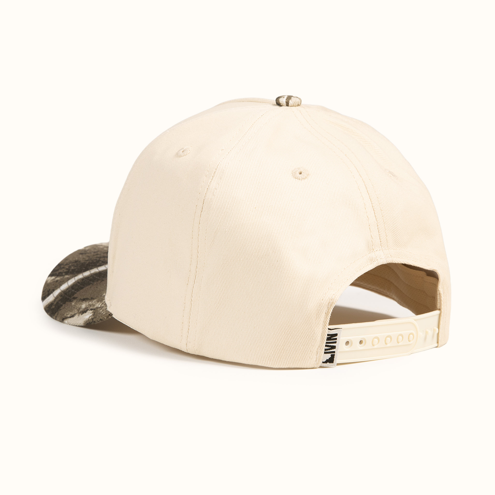 Upside Down Retro Hat - Beige/Camo