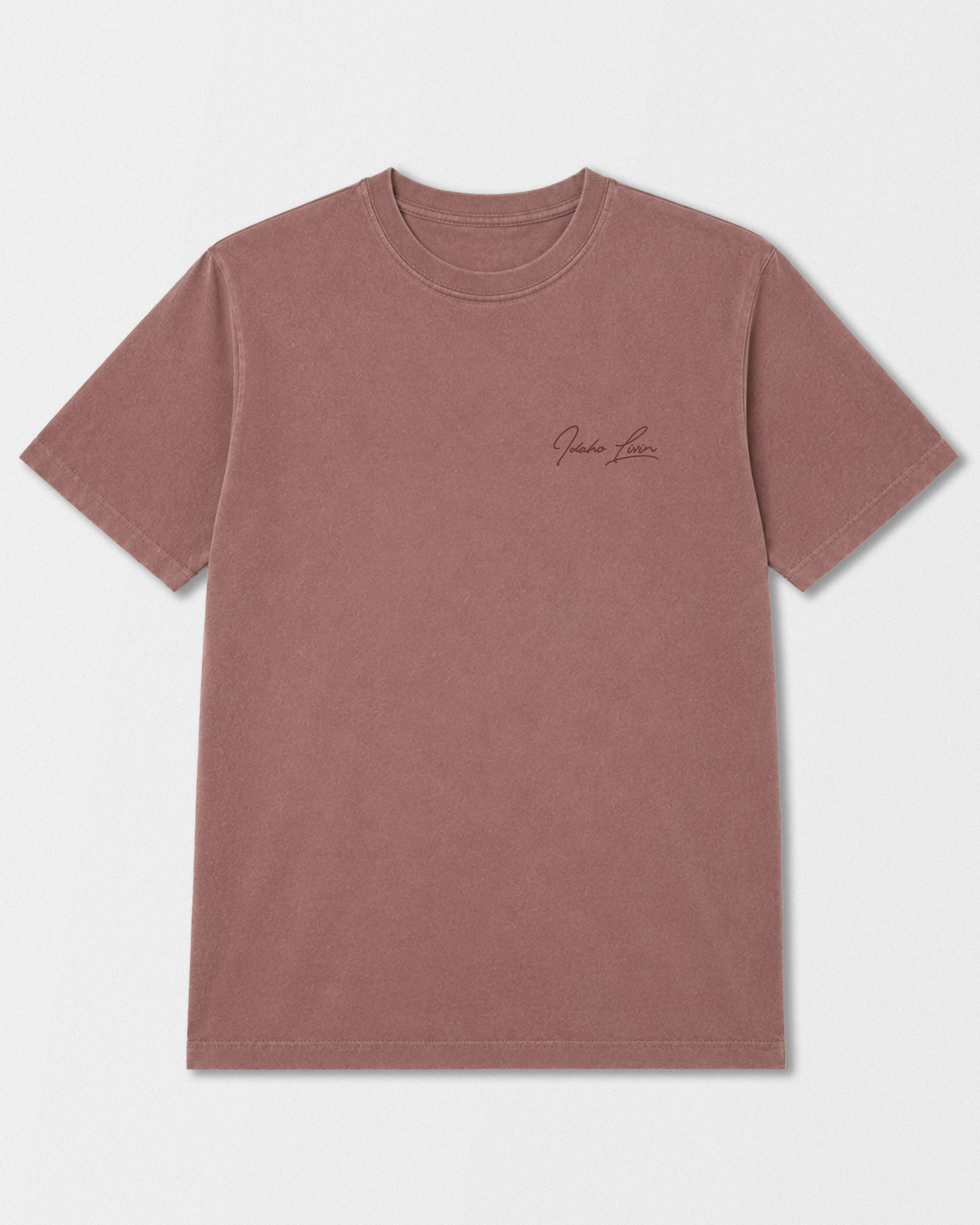 Sawtooth Heavyweight Washed Graphic Tee | Chestnut