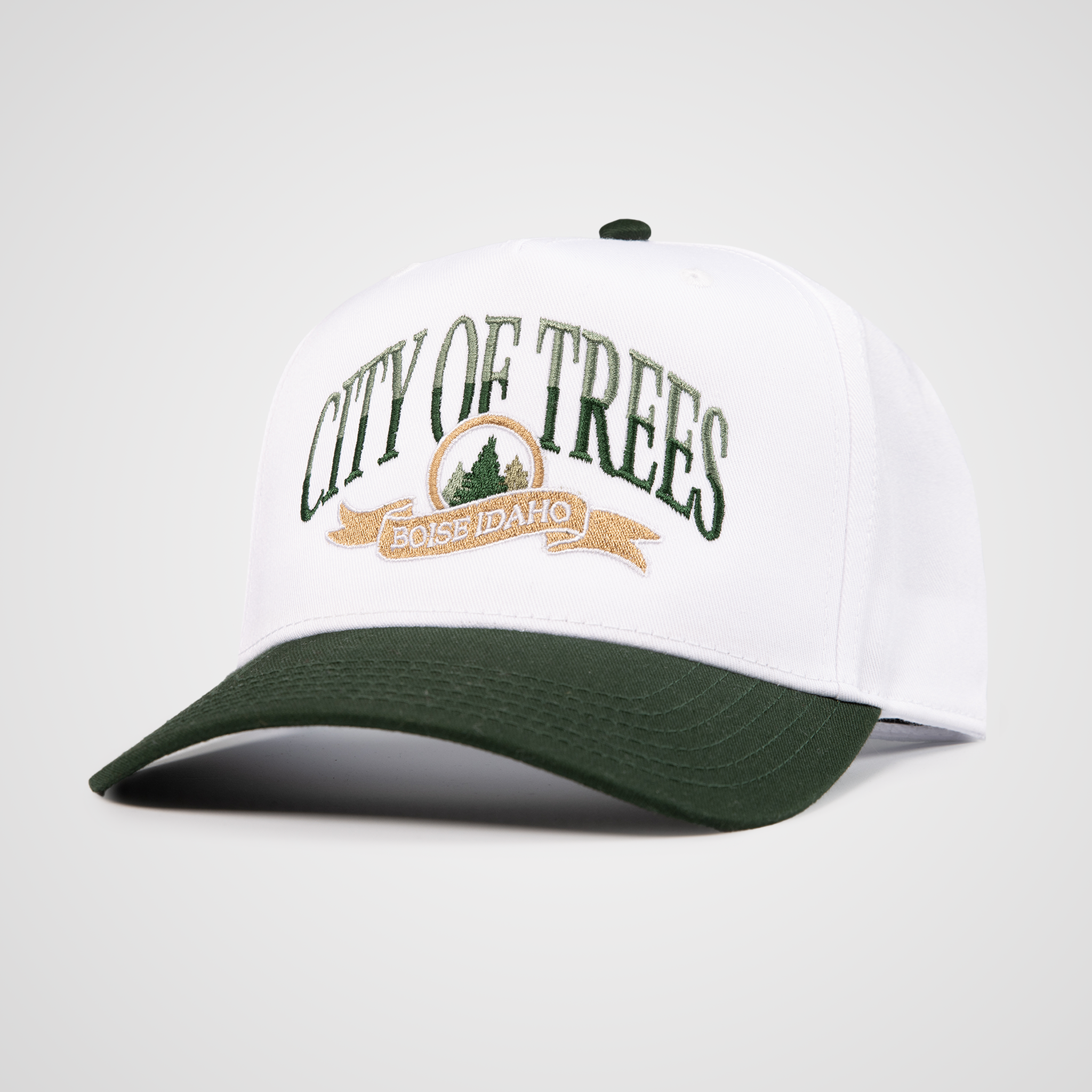 City Of Trees Ribbon Retro Hat