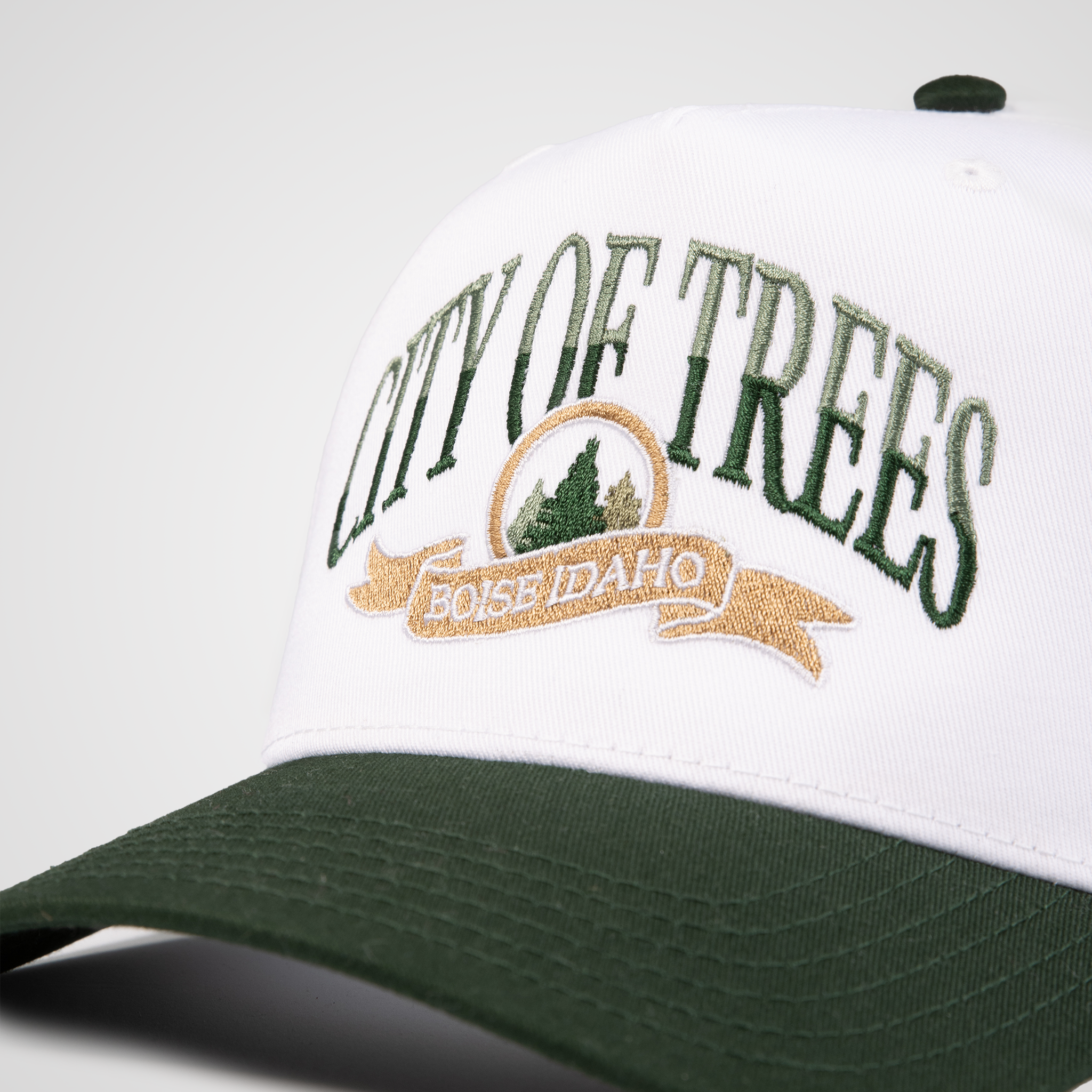 City Of Trees Ribbon Retro Hat