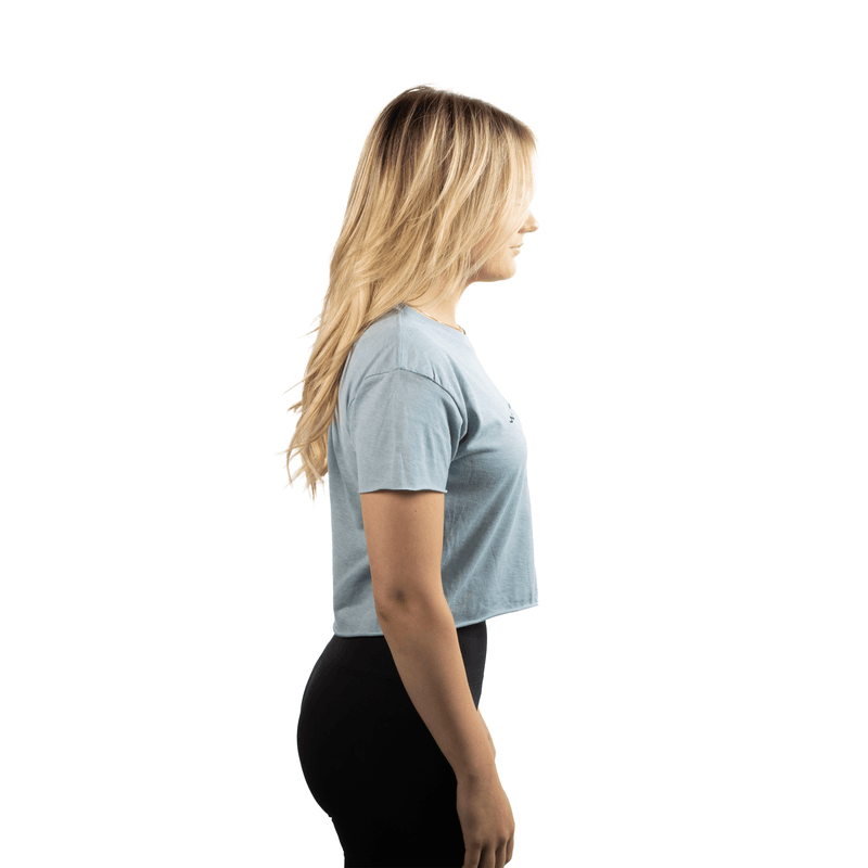 Womens Script Cropped Shirt - Idaho Livin