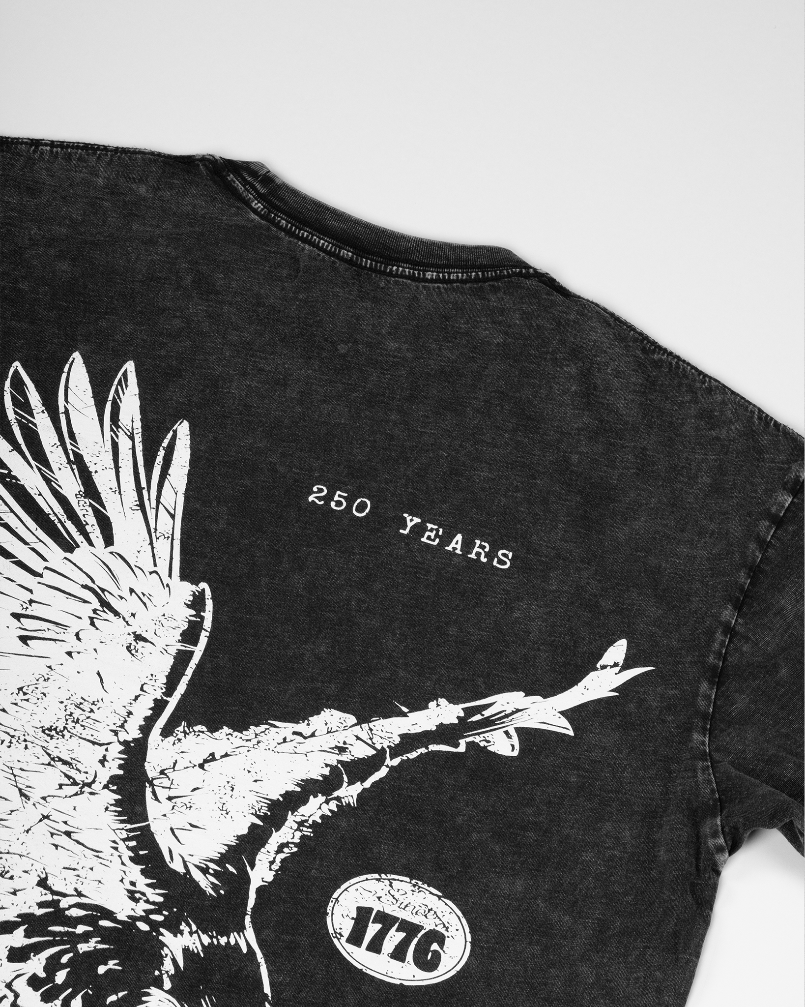 Eagle Stone Washed T-Shirt | Black