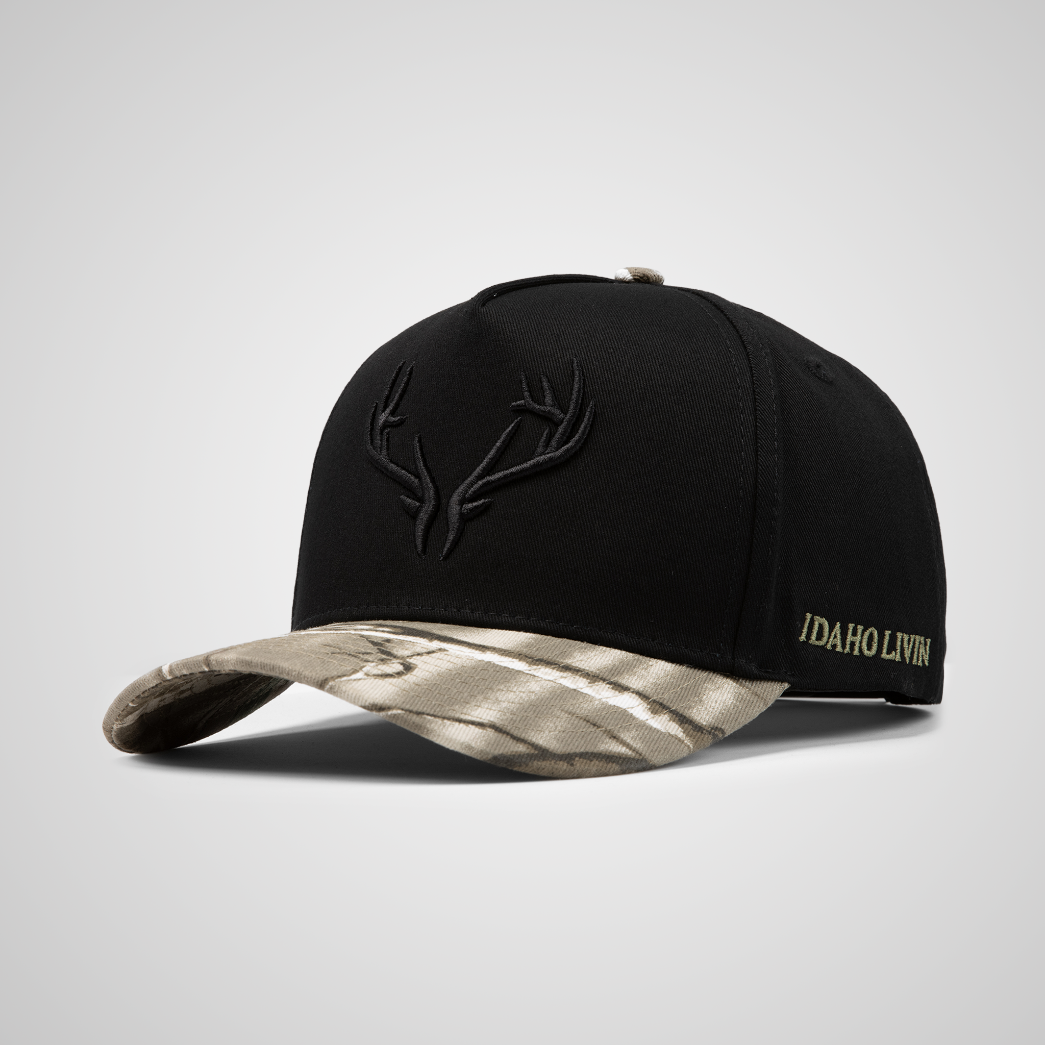 Elk Retro Hat | Black/Camo