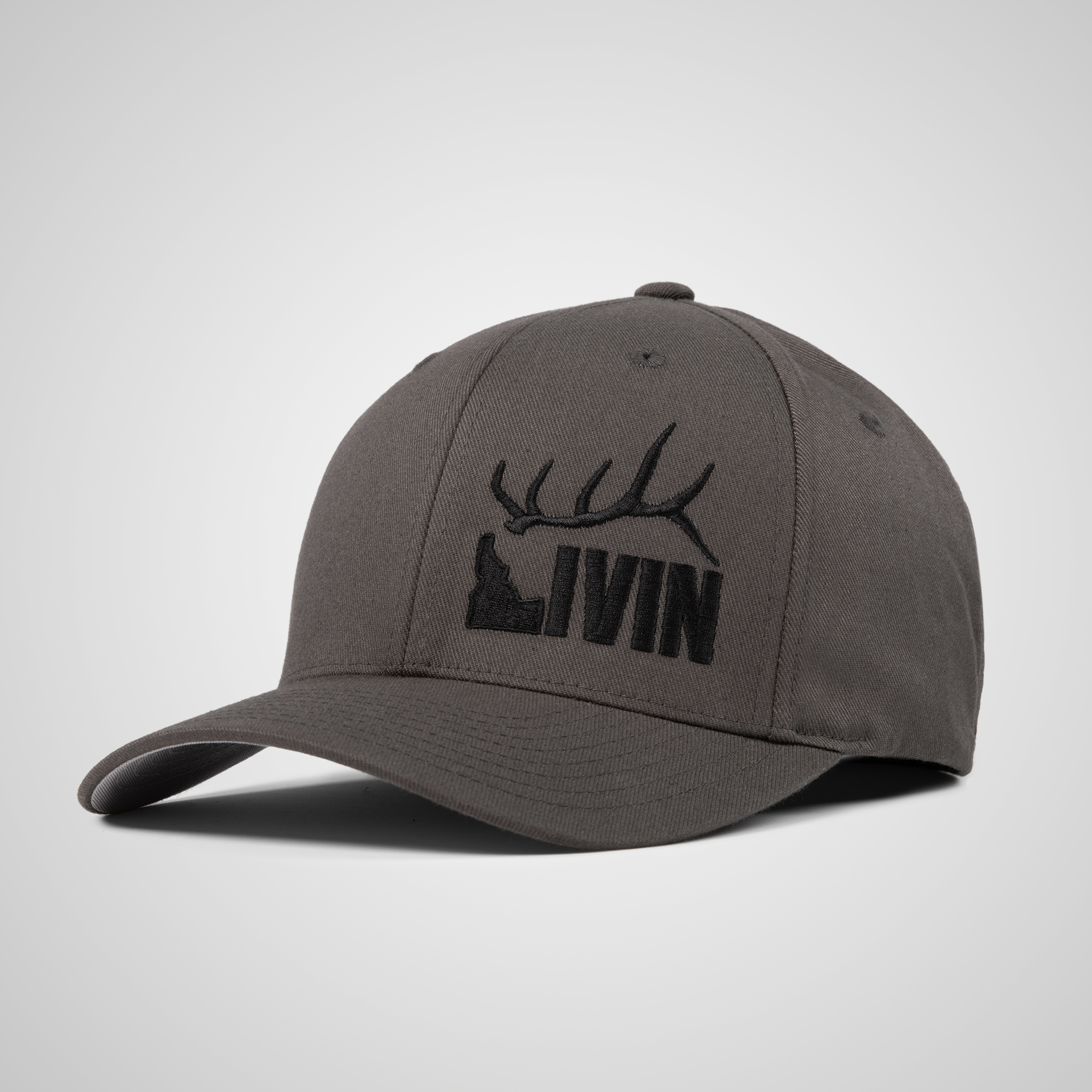 Elk Classic Flexfit Hat | Charcoal