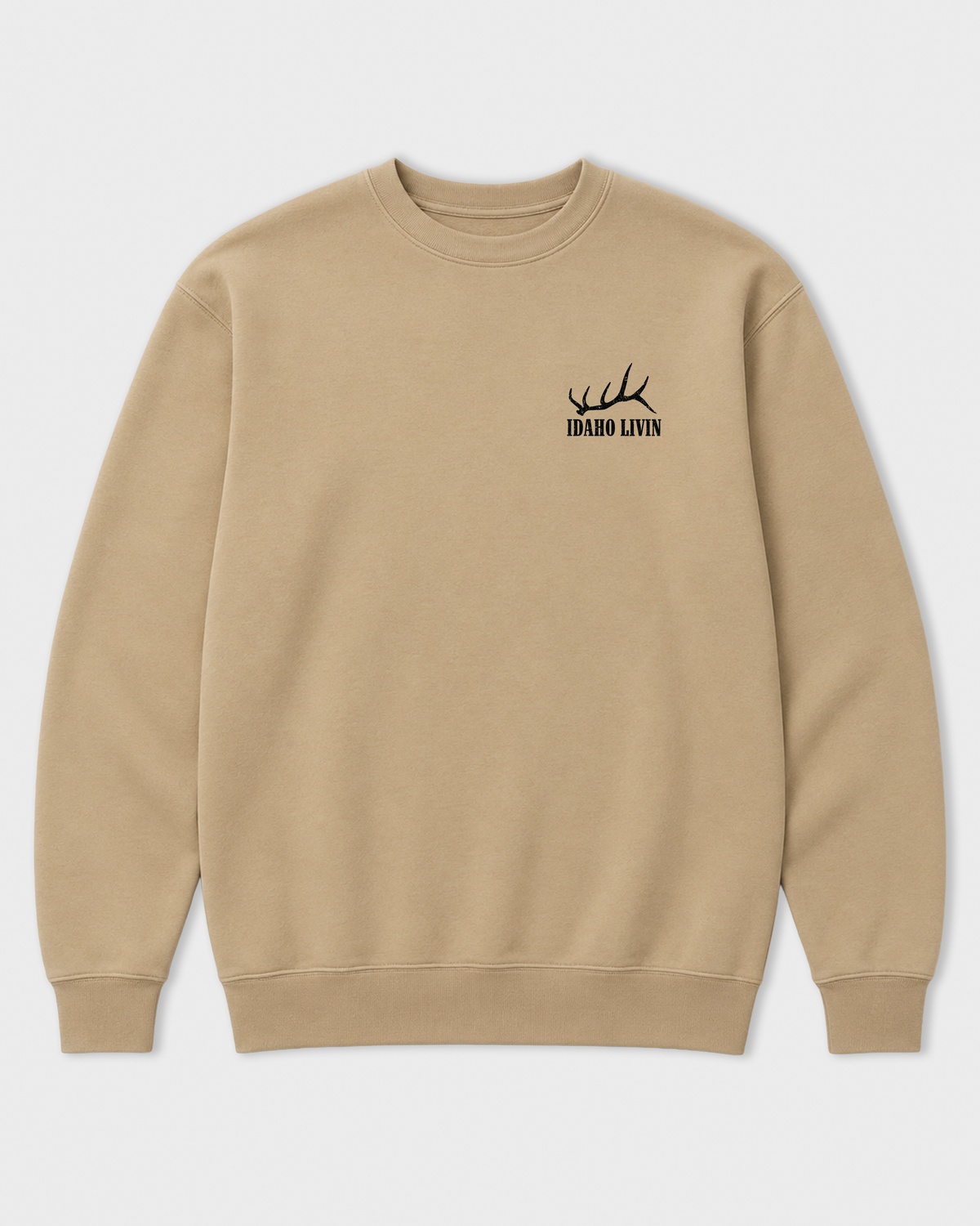 Elk Heavyweight Crewneck | Sandstone