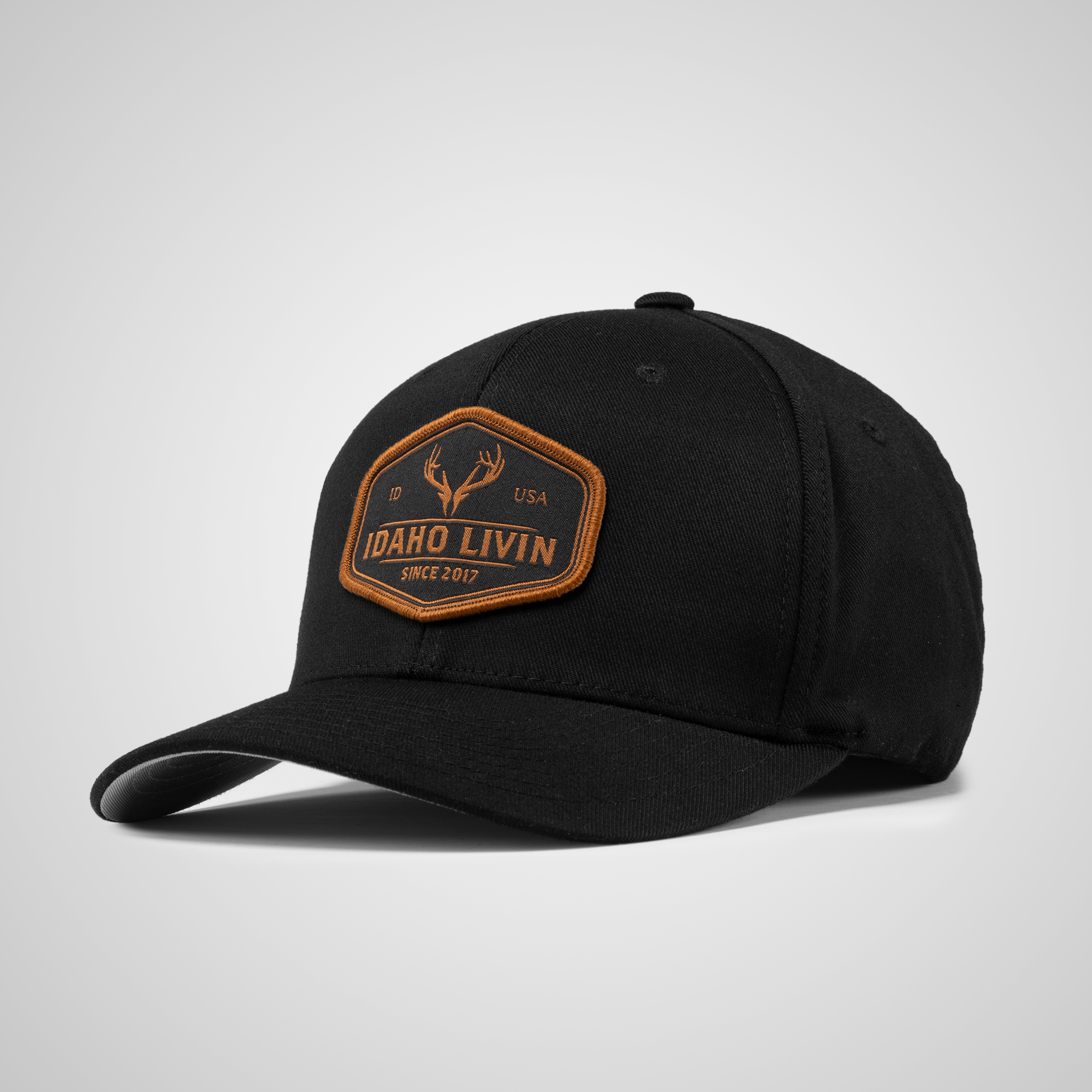 Elk FullBack Flexfit Patch Hat | Black