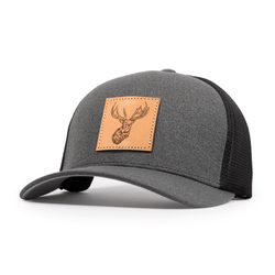 Elk Leather Patch FlexFit Meshback Hat