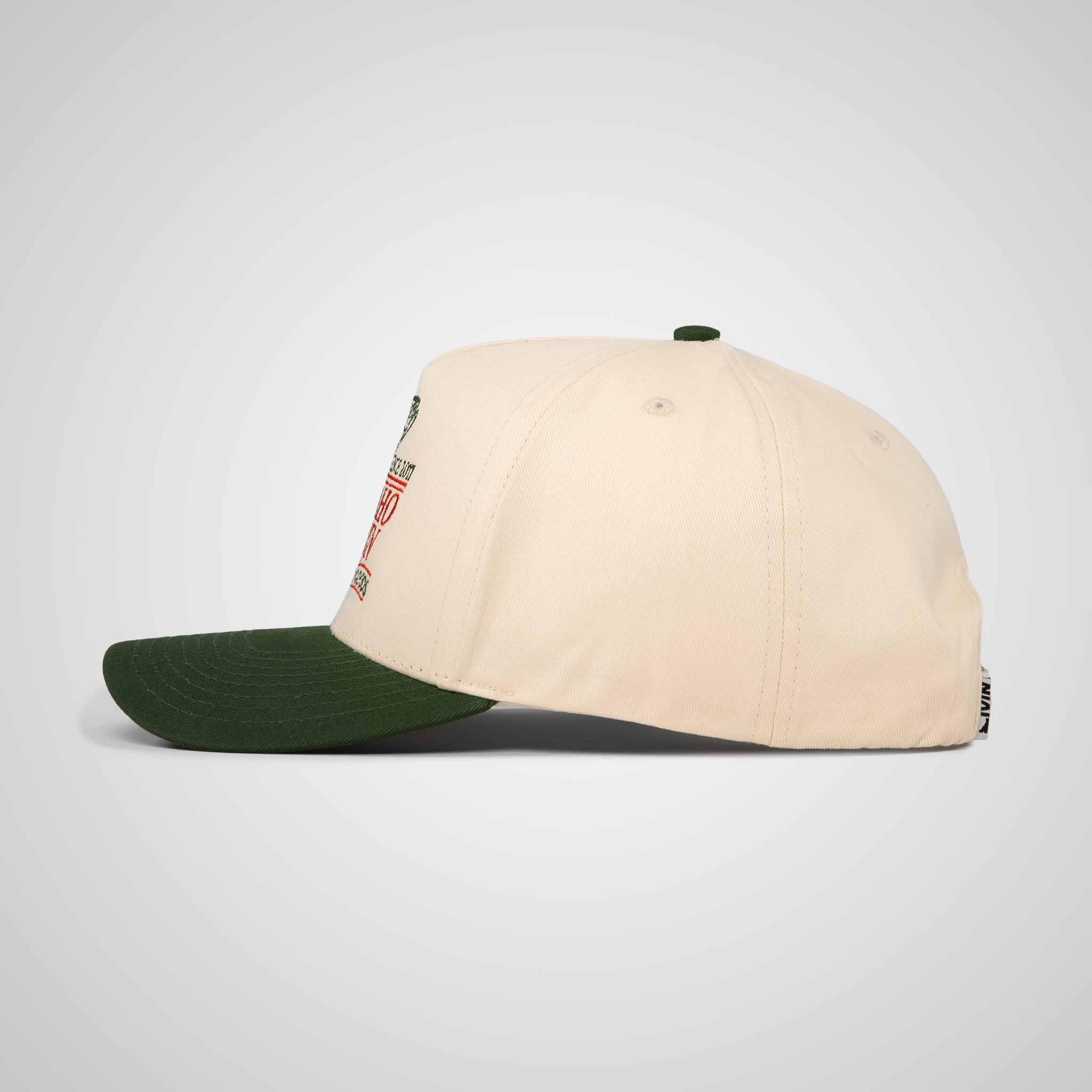 Fish Retro Hat - Beige/Green