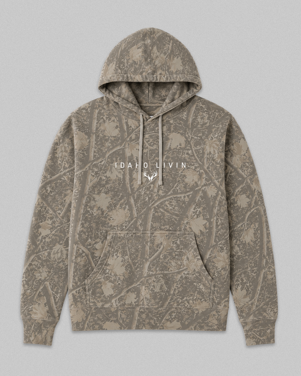 Camo Heavyweight Hoodie - Idaho Livin