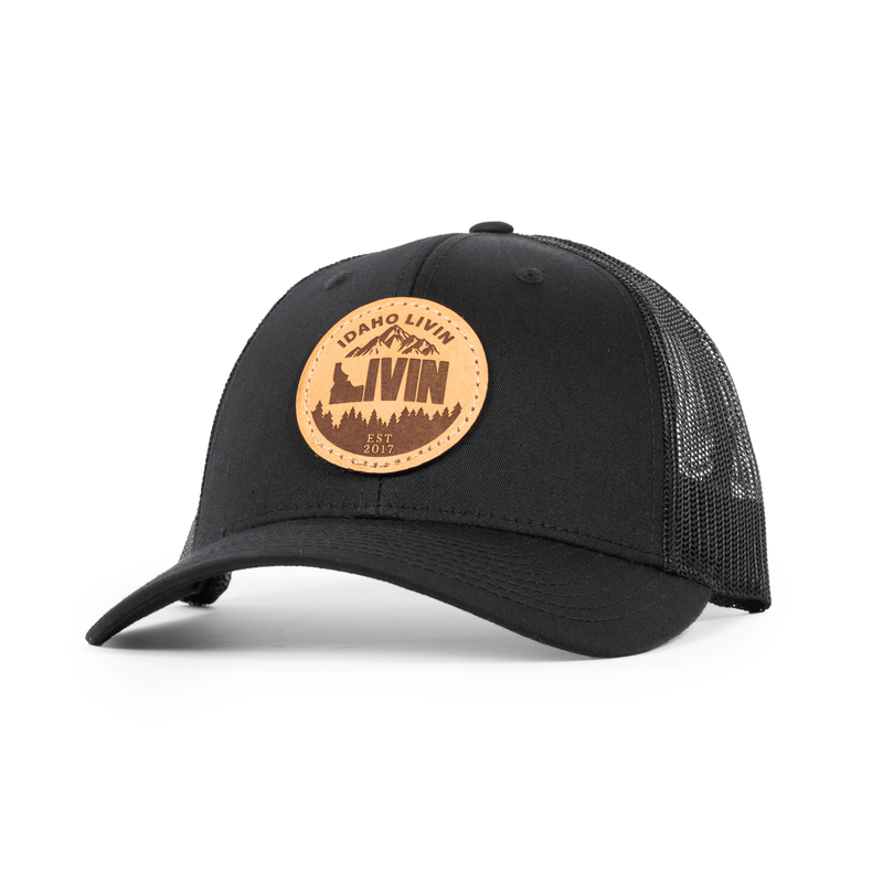 Low Profile Circle Leather Patch Hat