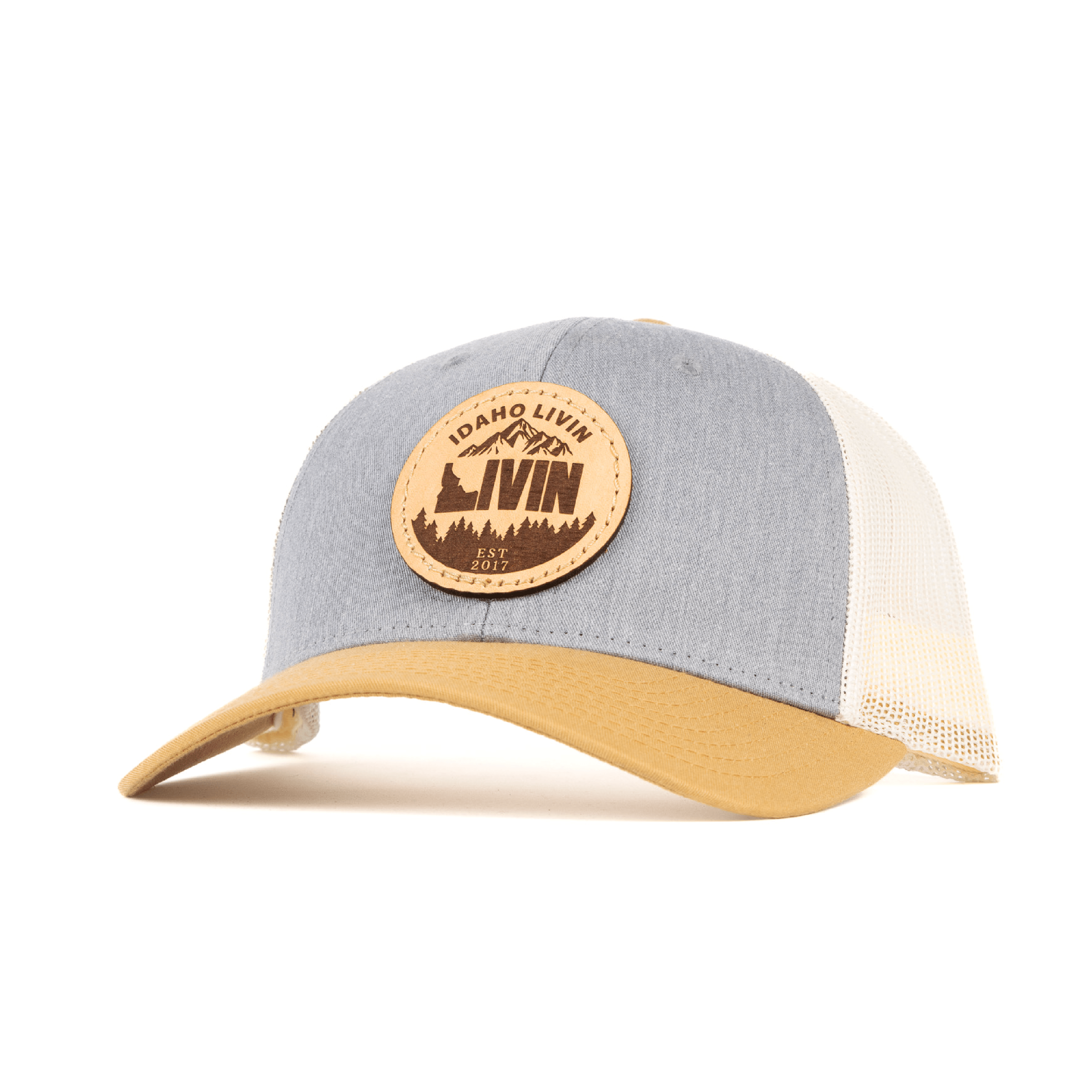 Low Patch Hat Leather Profile Circle