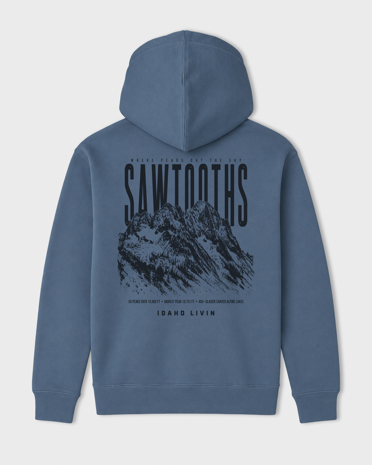 Unisex Sawtooth Heavyweight Hoodie | Storm Blue