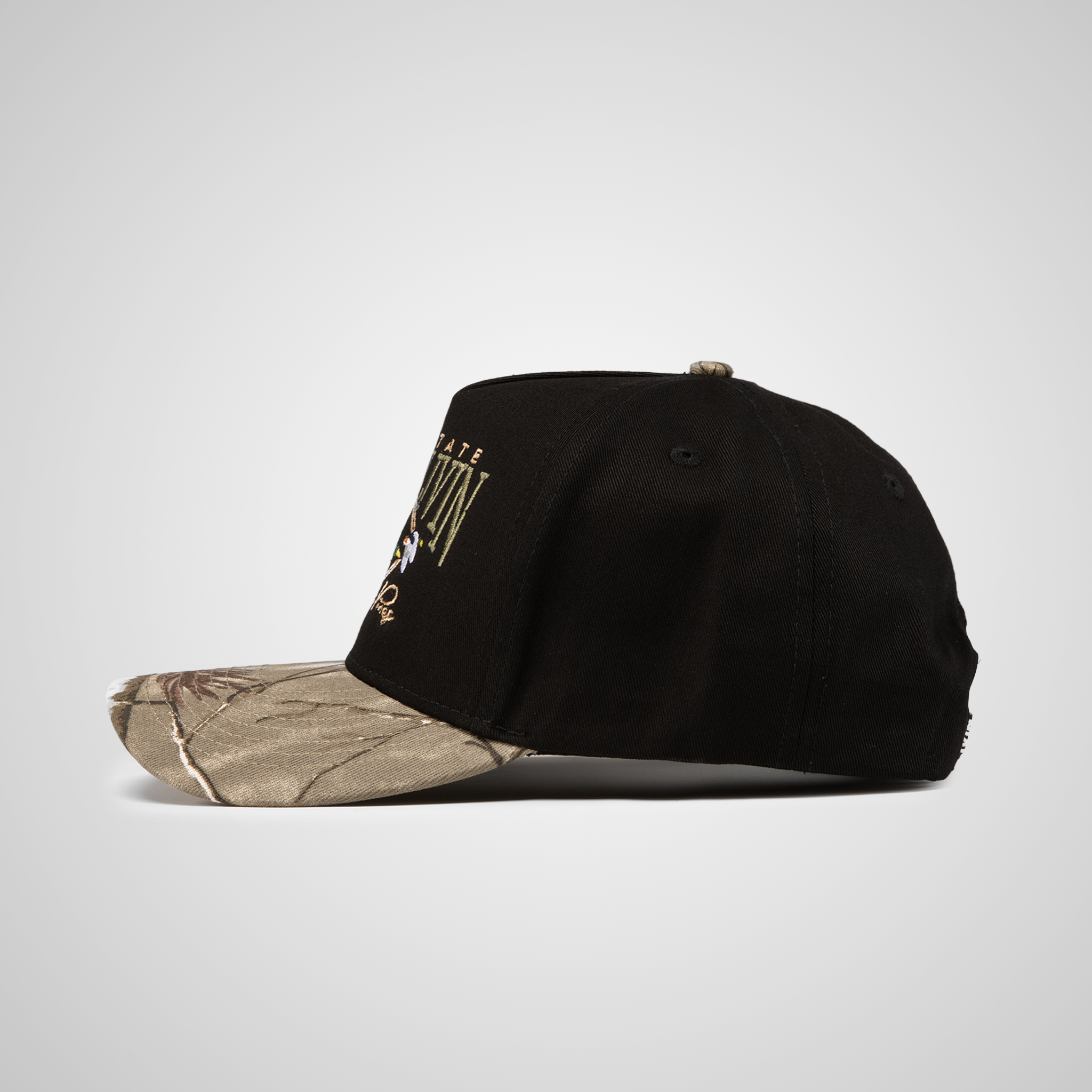Over The Pines Retro Hat | Black/Camo