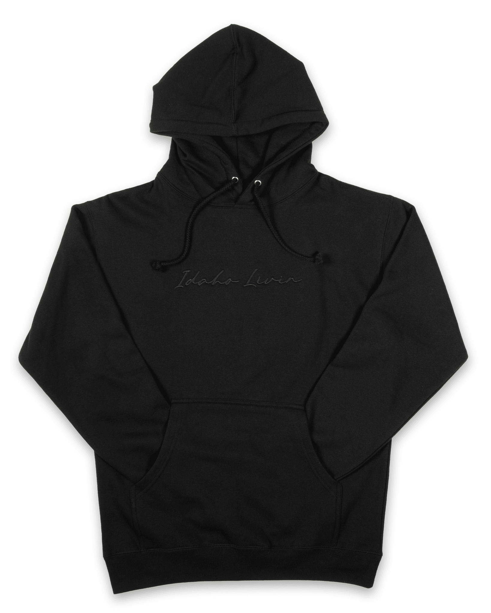 Blackout Embroidered Heavyweight Script Hoodie