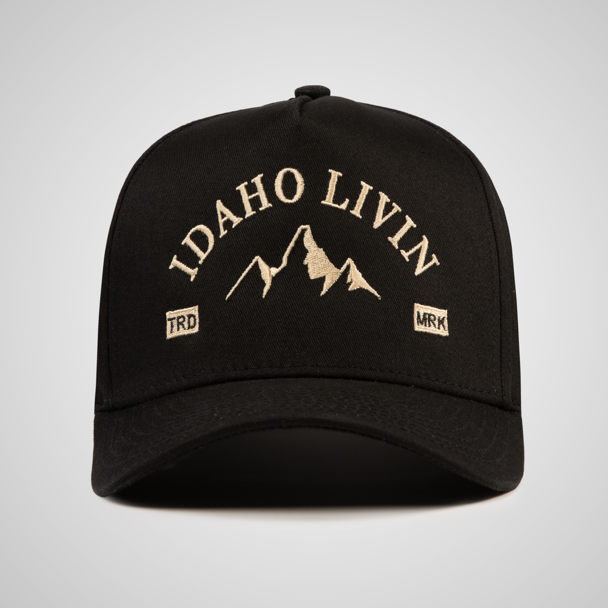 Mountain Peak Retro Hat - Black