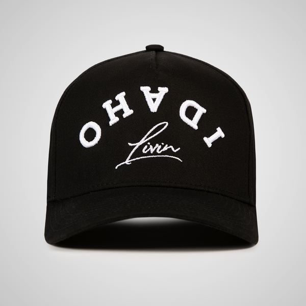 Upside Down Retro Hat - Black