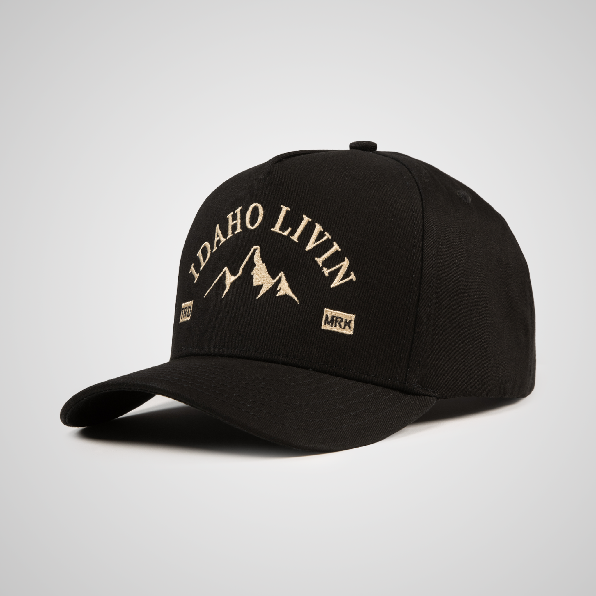 Mountain Peak Retro Hat - Black