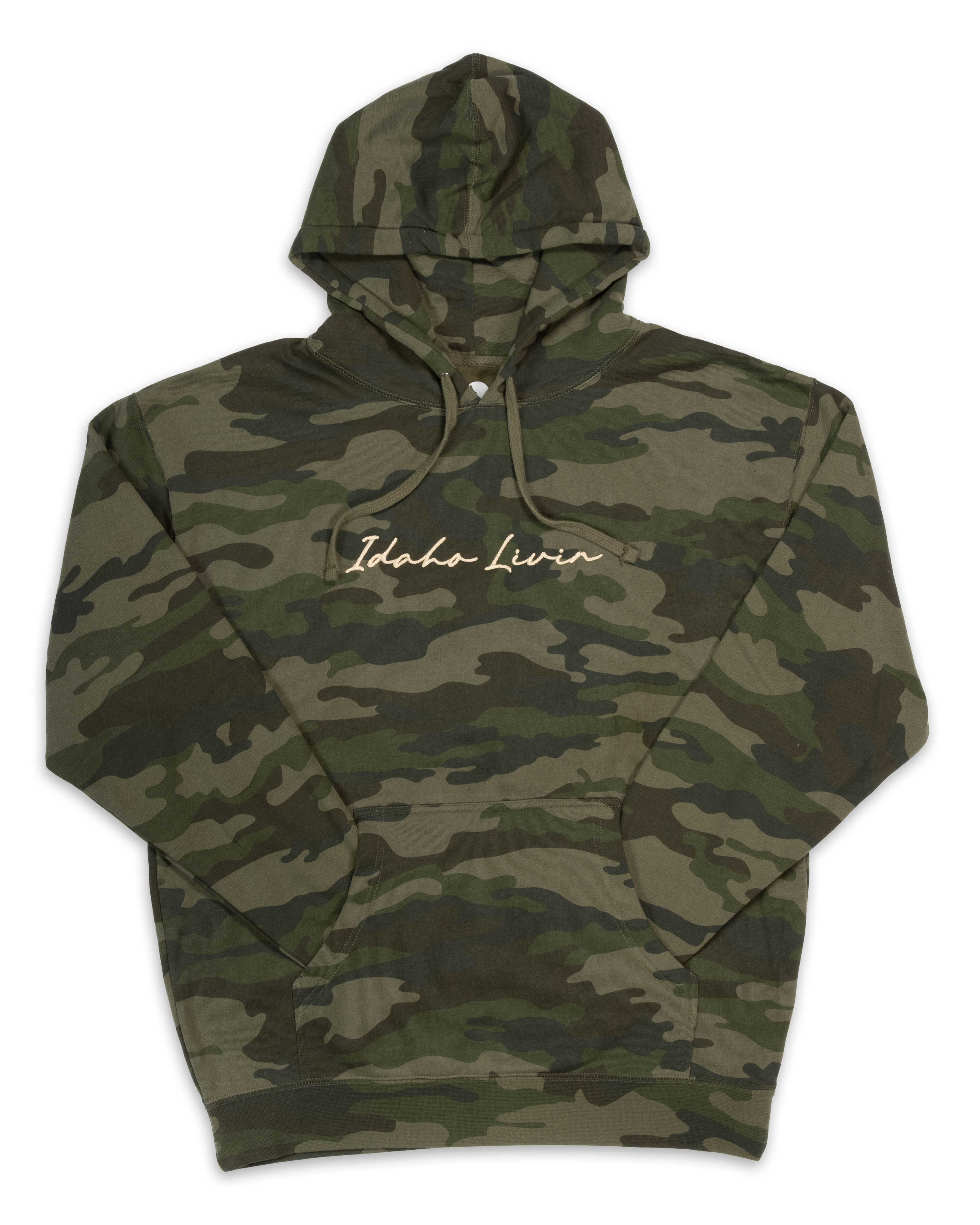 Embroidered Camo Heavyweight Hoodie