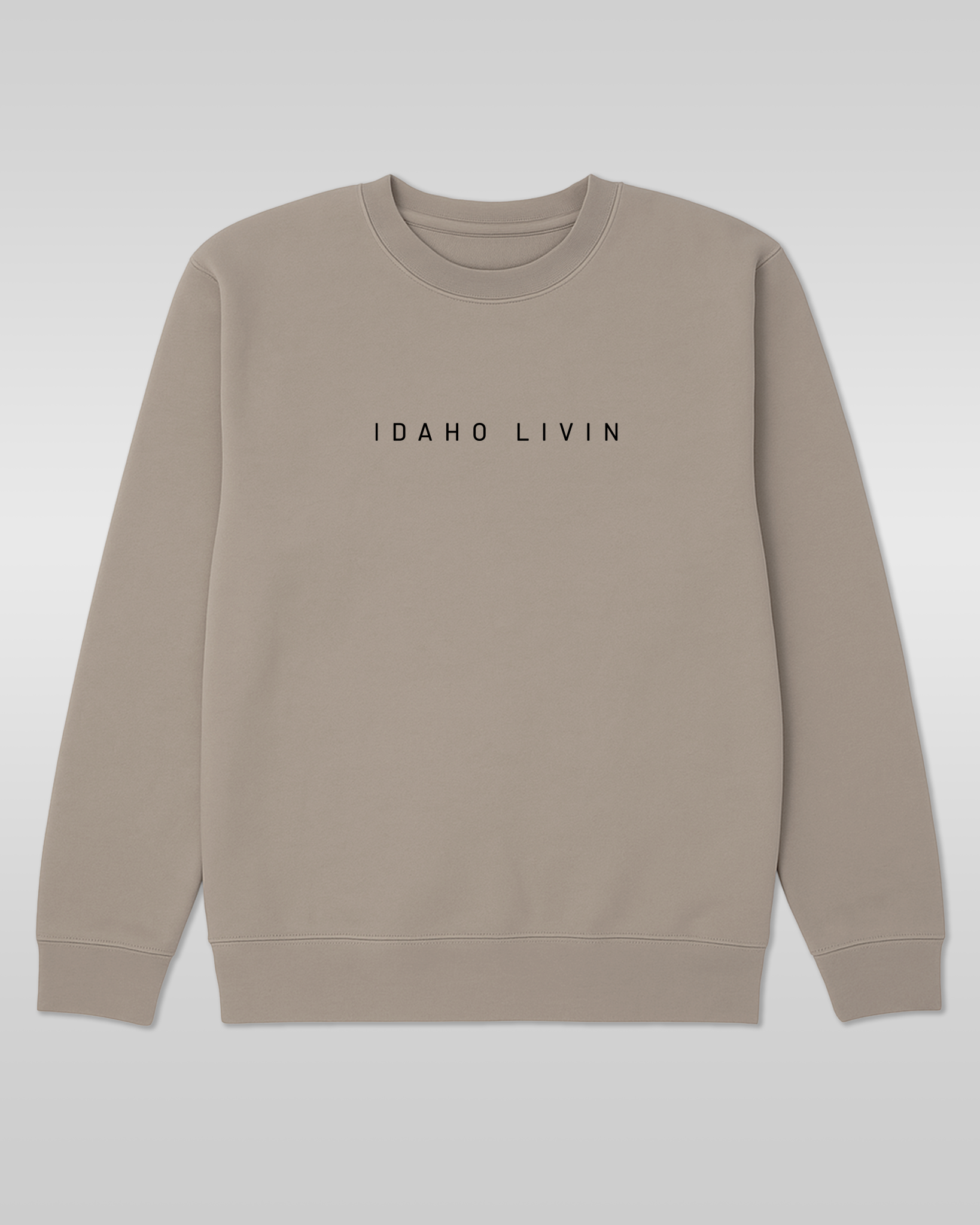 Branded Heavyweight Crewneck | Stone