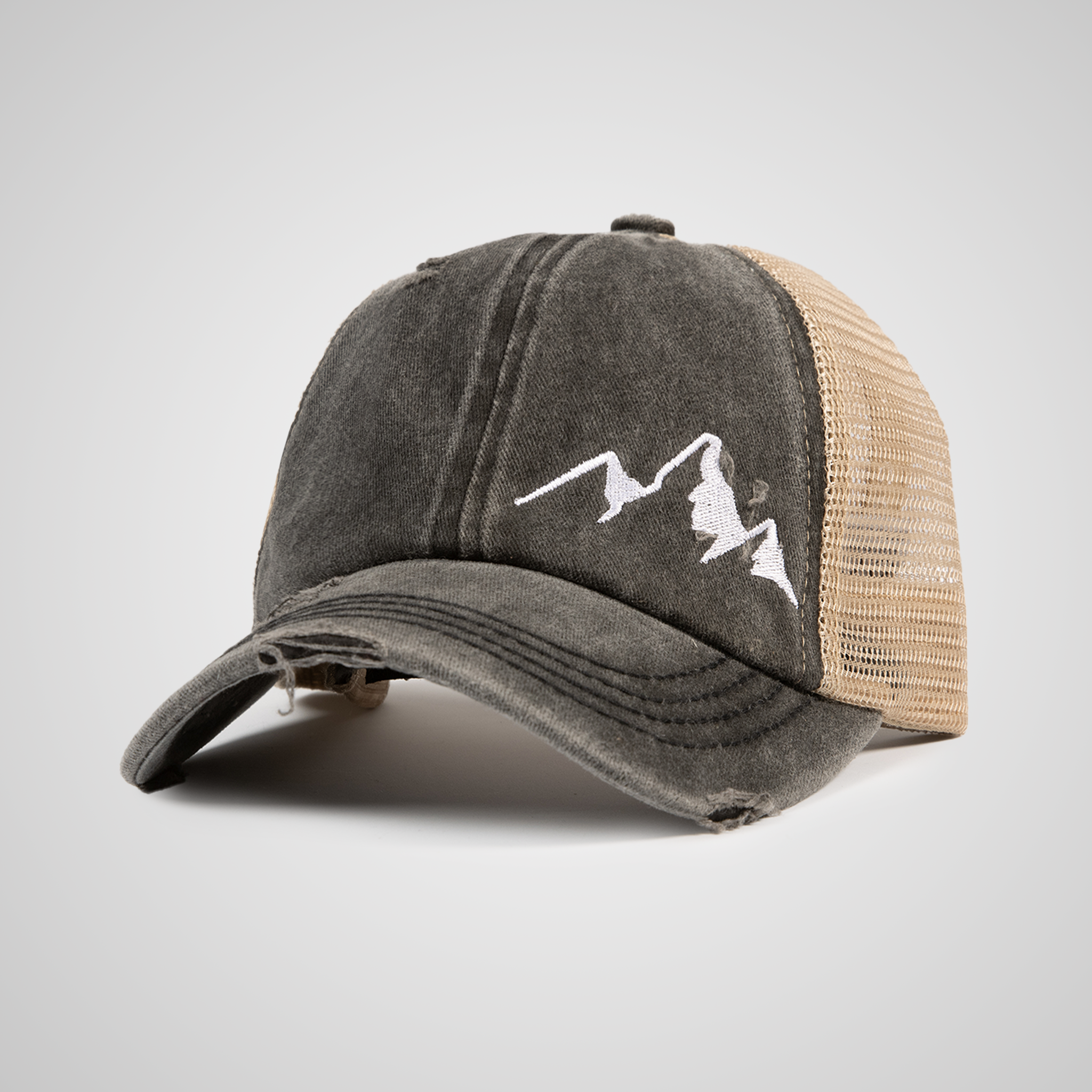 Distressed Peak Ponytail Hat