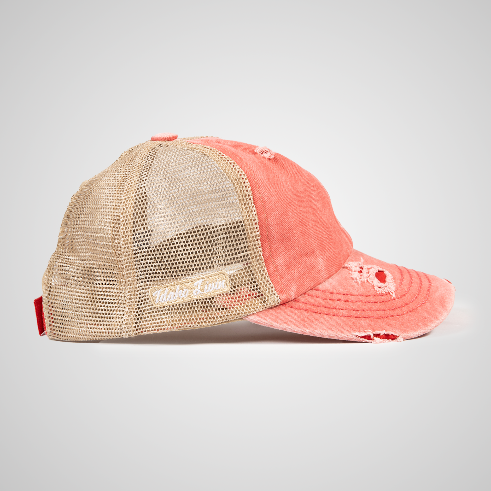 Distressed Peak Ponytail Hat