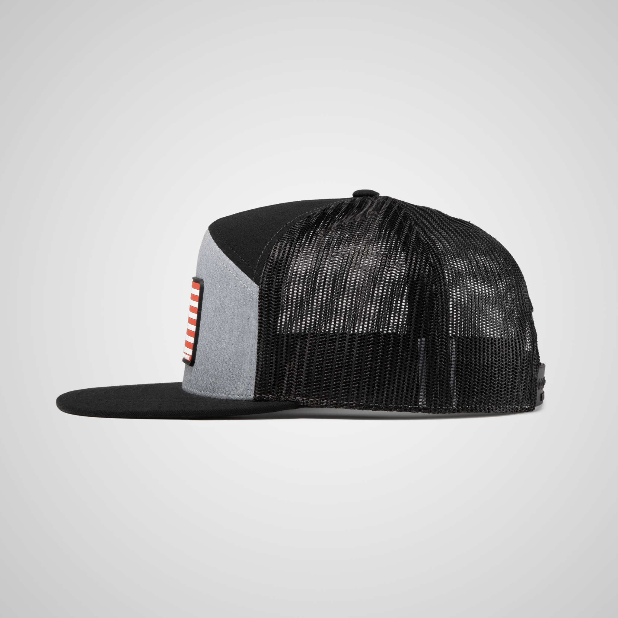 7 Panel Flag Hat | Heather/Black