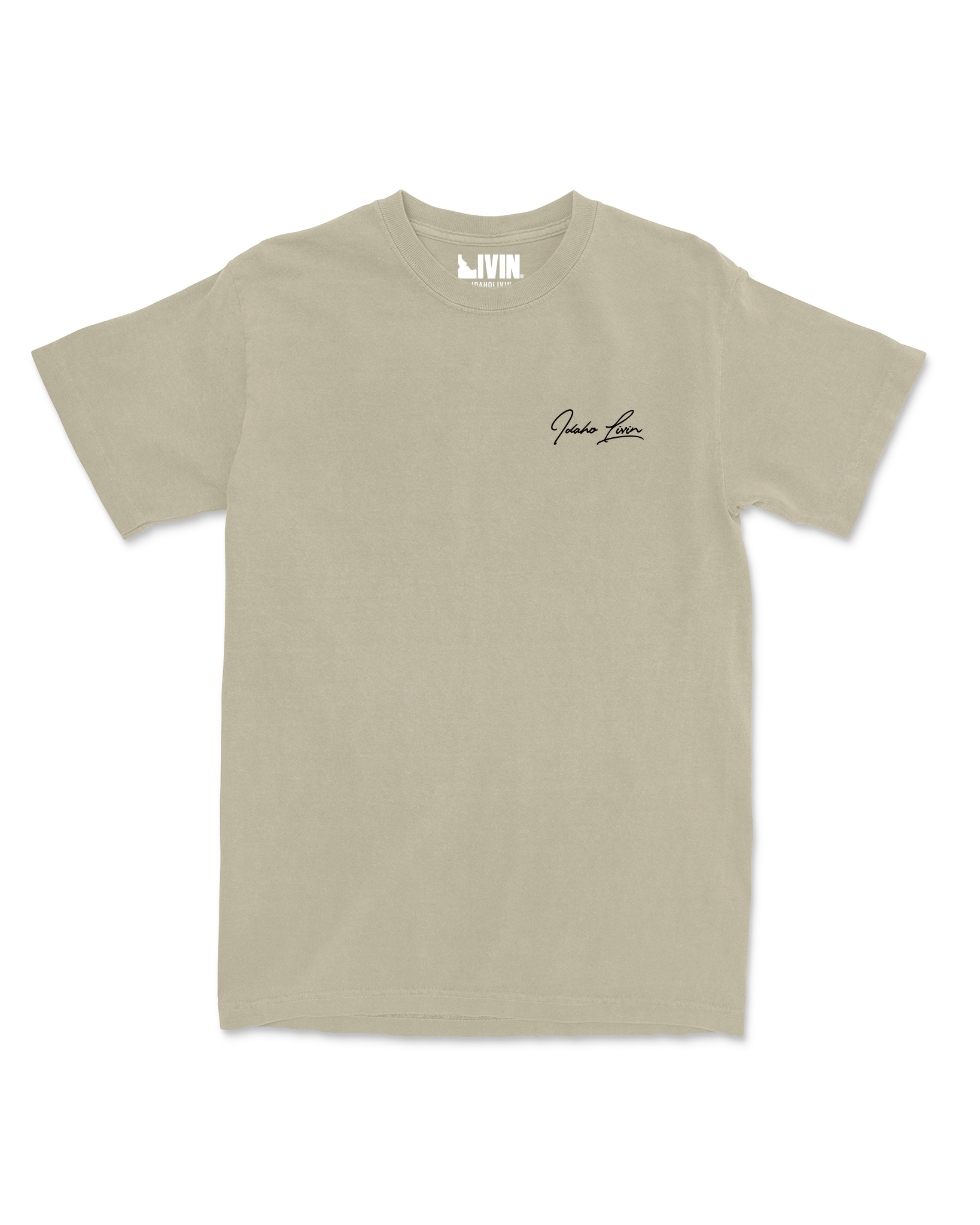 Sawtooth Heavyweight Tee-Khaki