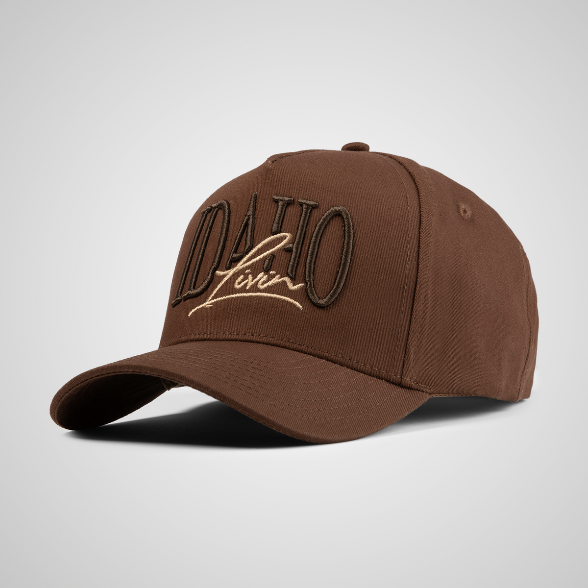 Idaho Script Retro Hat | Dark Brown