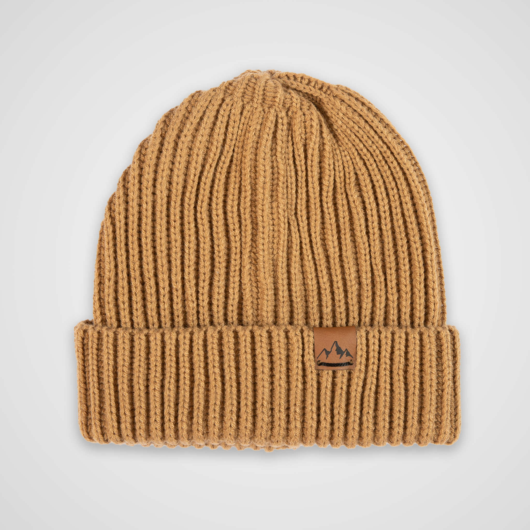 Unisex Peak Ribbed Beanie