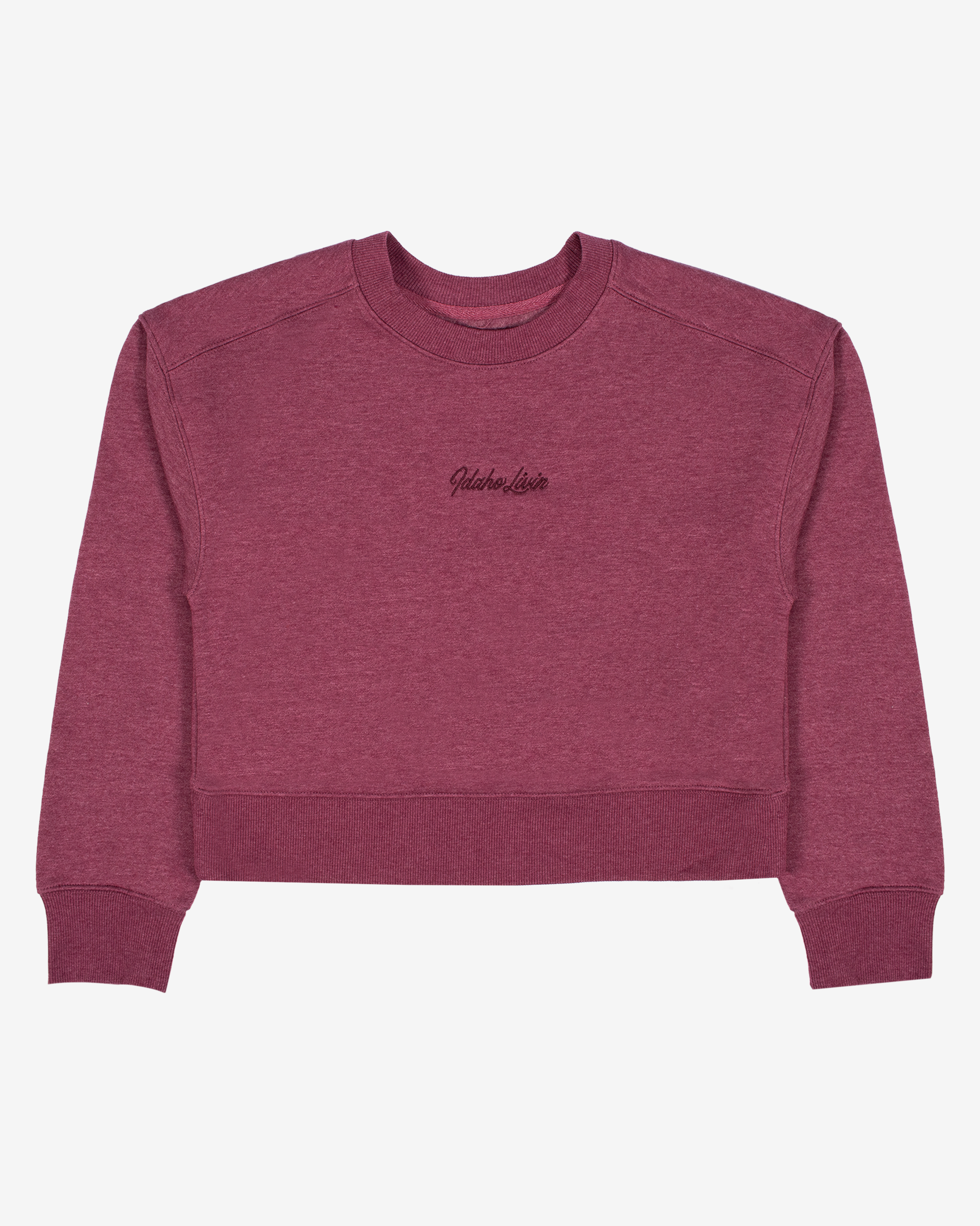 Womens Branded Cropped Crewneck