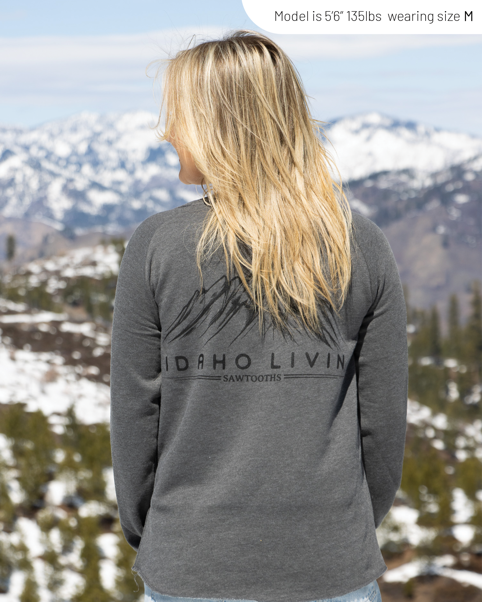 Womens Sawtooth Crewneck