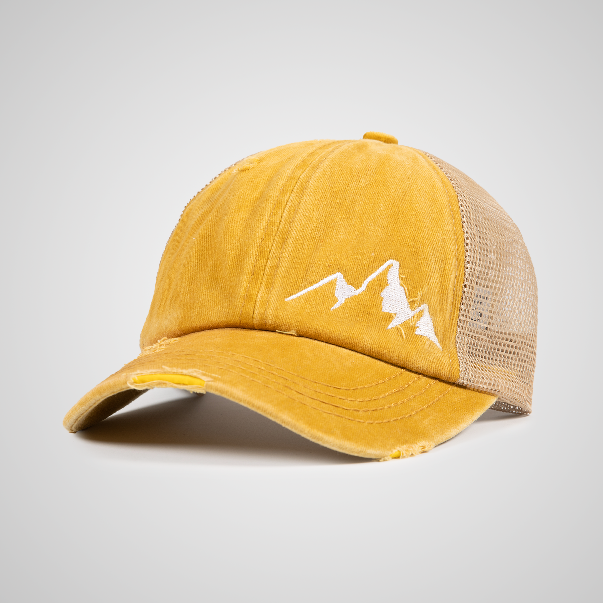 Distressed Peak Ponytail Hat