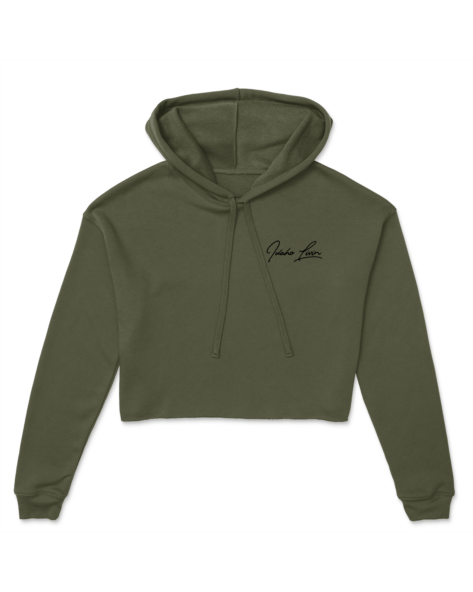 Womens Sawtooth Cropped Hoodie