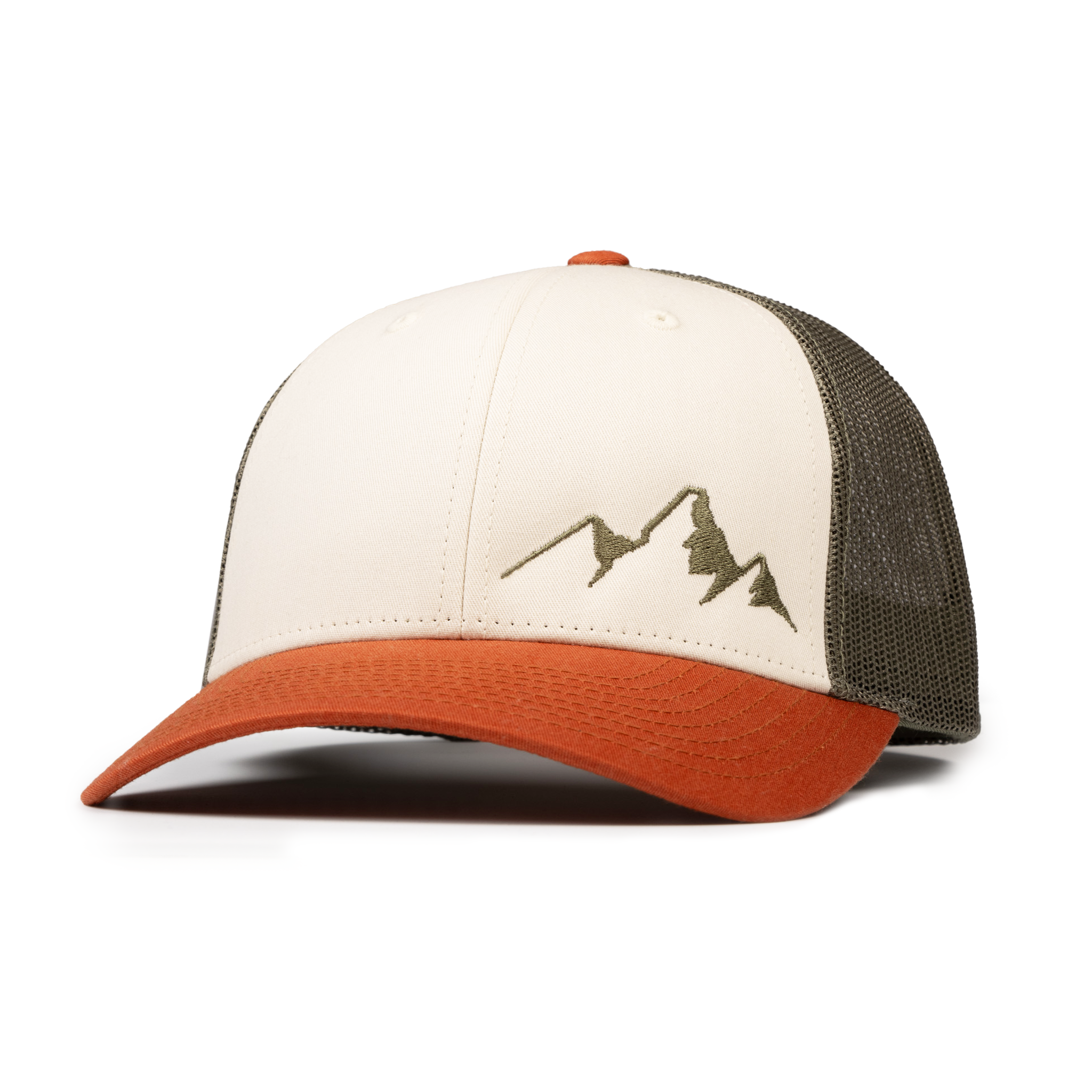 Low Profile Mountain Peak Trucker Hat