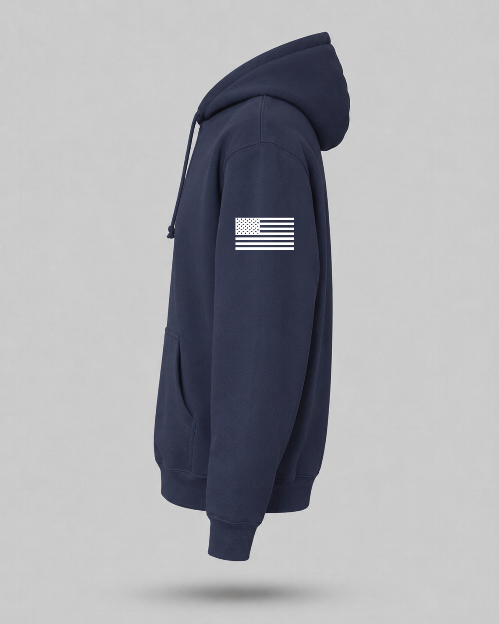 Unisex Branded Flag Heavyweight Hoodie | Slate Blue