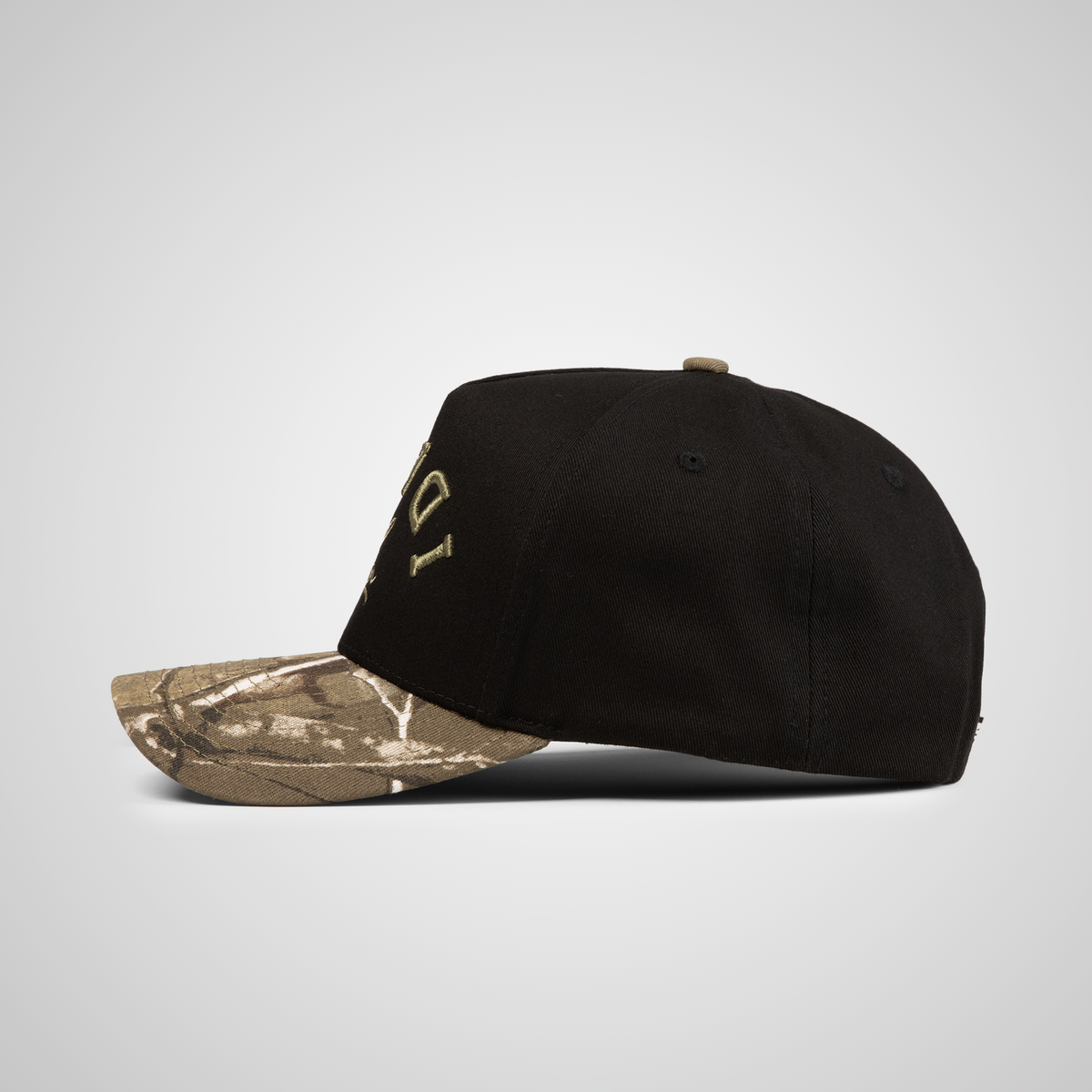 Upside Down Retro Hat | Black/Camo
