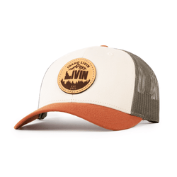 Low Profile Circle Leather Patch Hat